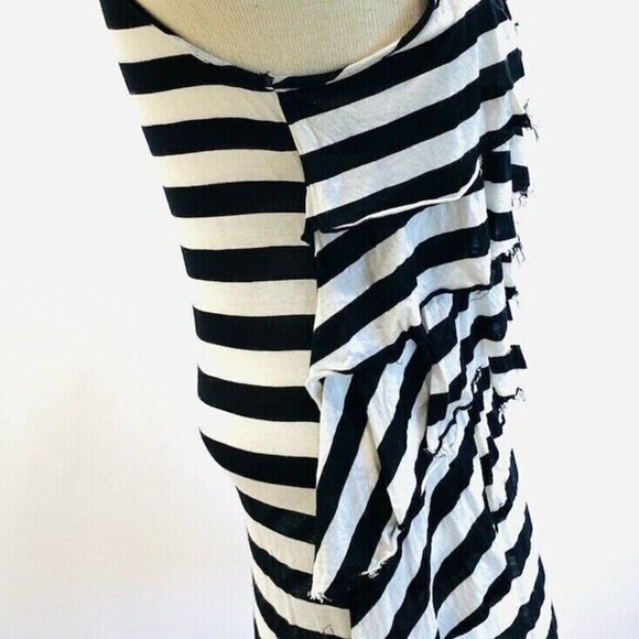 CASLON Women Sleeveless Pullover Black/White Striped Casual Shirt Top Sz Small - Picture 6 of 12
